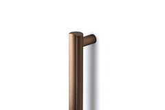 Deurgreep dubbel MOON BIG BA528-1056 L1096 aluminium geborsteld brons